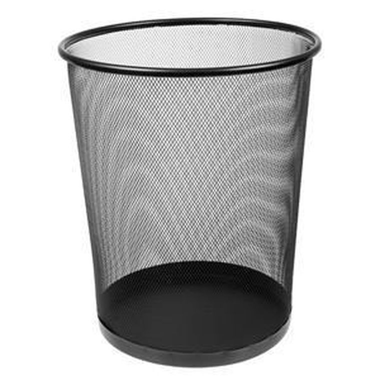 Memobe, kosz na śmieci biurowy, czarny, 29,5-34,5 cm