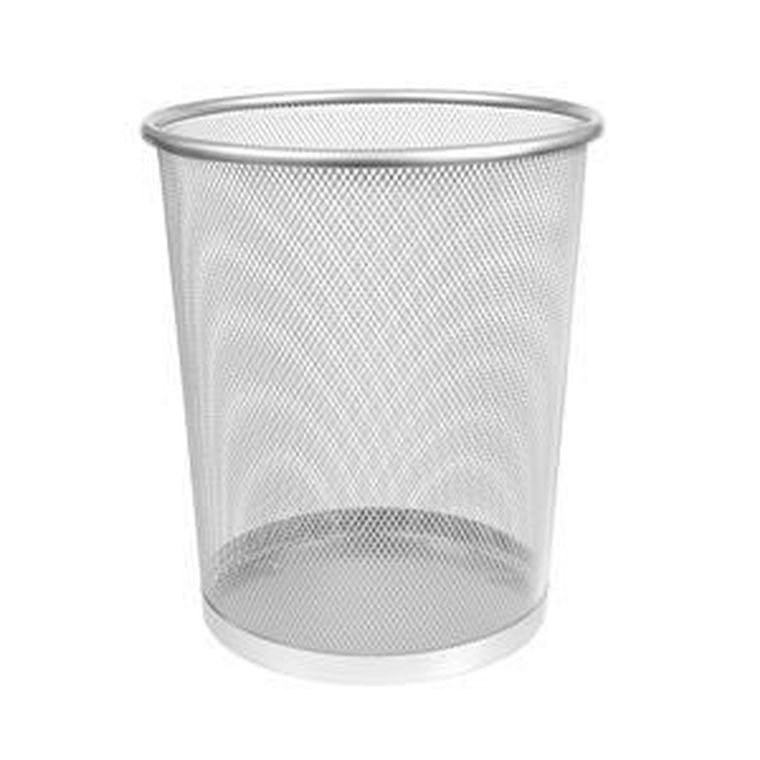 Memobe, kosz na śmieci biurowy, srebrny, 23,5-27 cm
