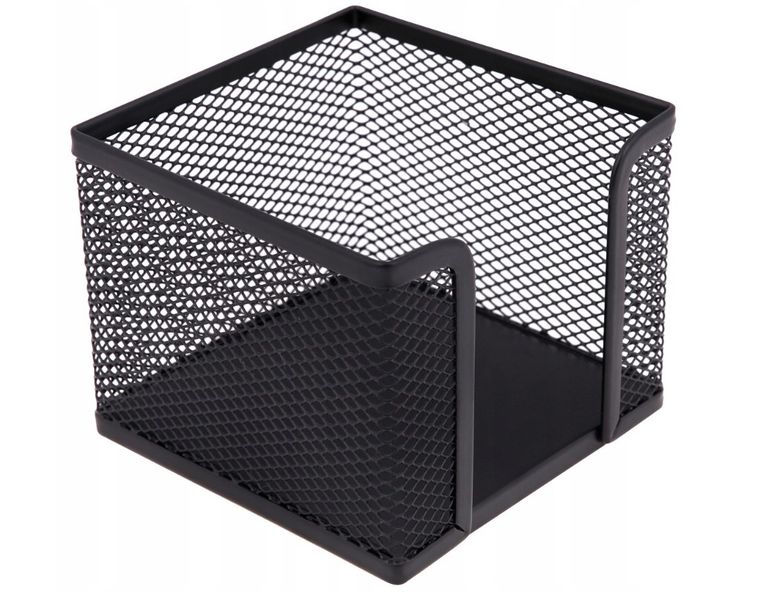 Memobe, pojemnik na karteczki, metalowy, czarny