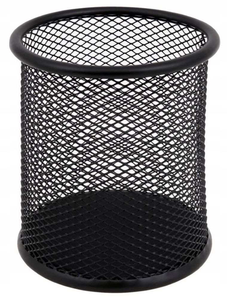 MemoBe, przybornik na długopisy, metalowy, czarny