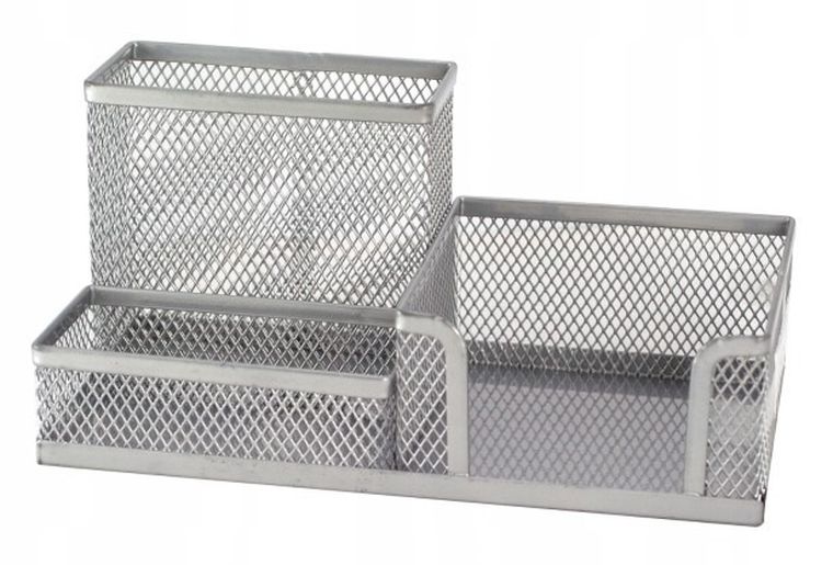 MemoBe, przybornik wielofunkcyjny, metalowy, srebrny