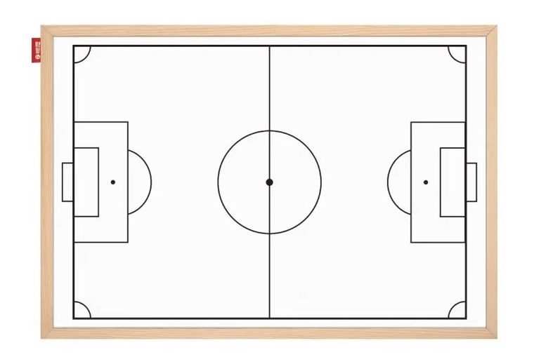 Memobe, tablica taktyczna, suchościeralna, magnetyczna, boisko do piłki nożnej, 90-60 cm