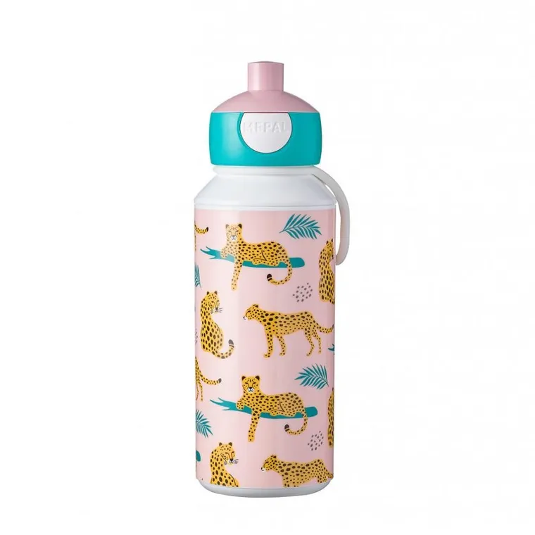 Mepal, Campus, bidon z dziubkiem pop-up, Leopard, 400 ml