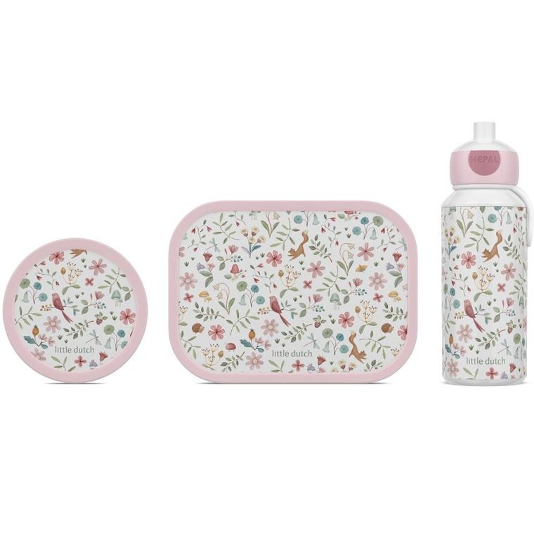 Mepal, Campus, lunchbox, bidon i pojemnik na owoce, zestaw, Fairy Wonders