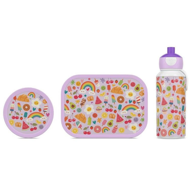 Mepal, Campus, lunchbox, bidon i pojemnik na owoce, zestaw, Food Fest