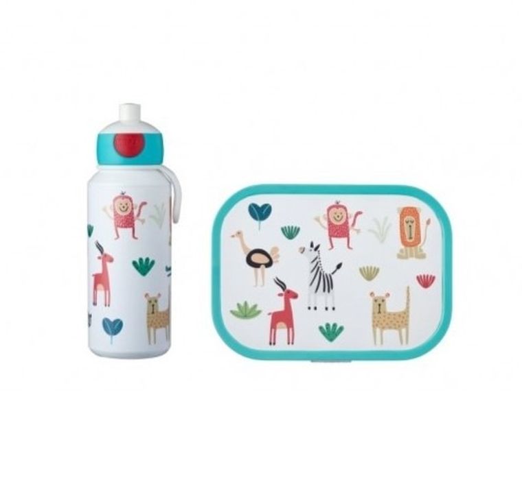 Mepal, Campus, lunchbox z bidonem, zestaw, Animal Friends