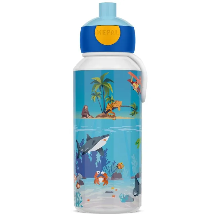 Mepal, Campus, Tropical Ocean, butelka dla dzieci pop-up, 400 ml