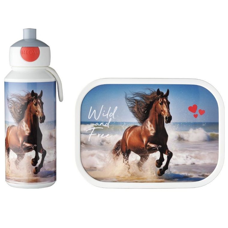 Mepal, Campus, Wild Horse, lunchbox z bidonem, zestaw