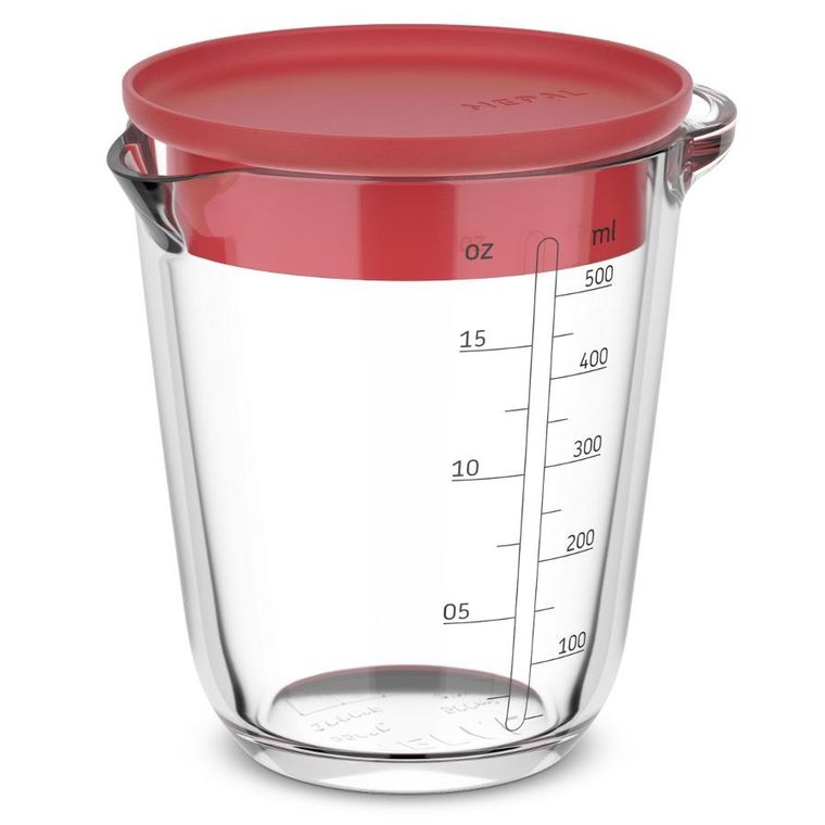Mepal, Chef It, dzbanek z miarką i pokrywką, Coral, 500 ml