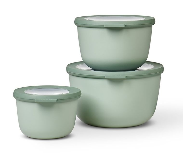 Mepal, Cirqula, zestaw 3 misek, okrągła, Nordic Jade, 500+1000+2000 ml