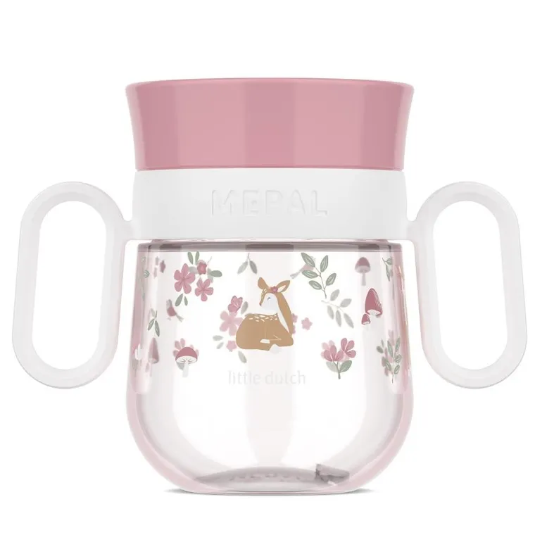 Mepal, Mio, Fairy Garden, kubek dziecięcy treningowy do nauki picia, 6m+, 200 ml