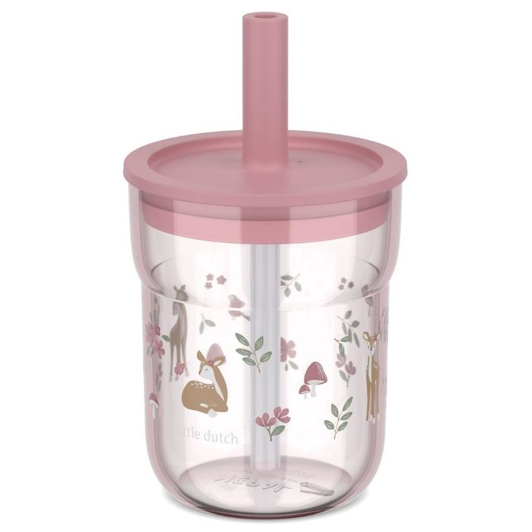 Mepal, Mio, Fairy Garden, szklanka dziecięca ze słomką, 12m+, 250 ml