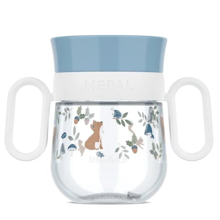 Mepal, Mio, Forest Friends, kubek dziecięcy treningowy do nauki picia, 6m+, 200 ml