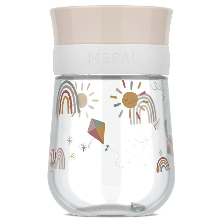 Mepal, Mio, Sunshine&Rainbow, kubek treningowy do nauki picia, 9m+, 300 ml