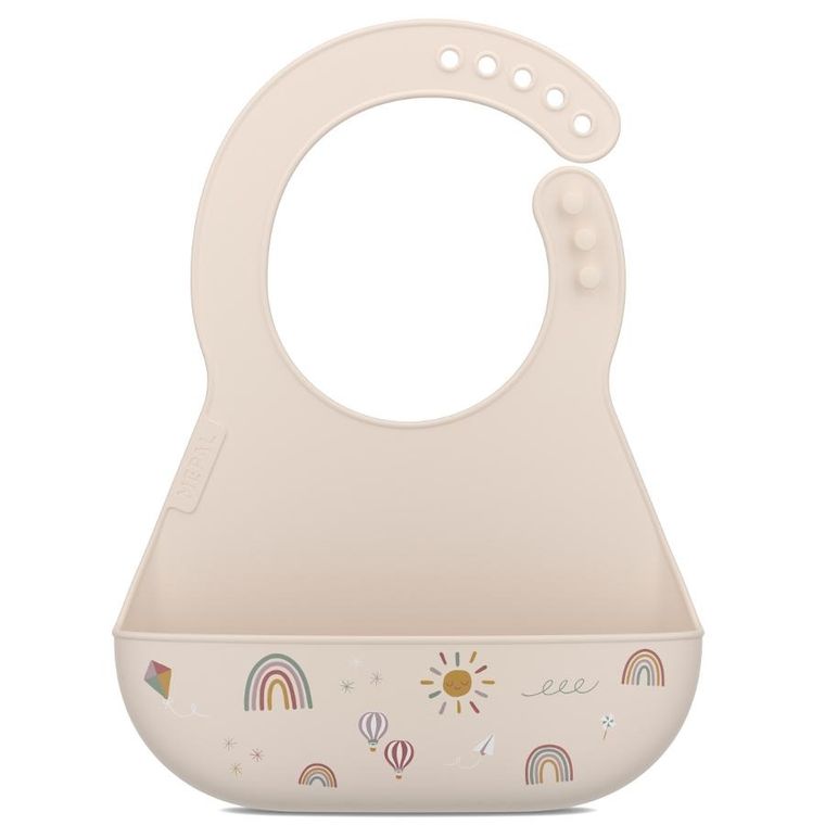 Mepal, Mio, Sunshine&Rainbow, śliniak silikonowy z kieszonką