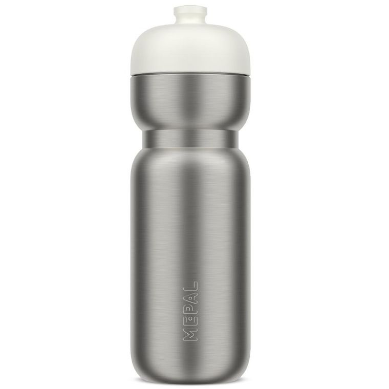Mepal, Pull Active, butelka sportowa stalowa, Ceramic White, 800 ml