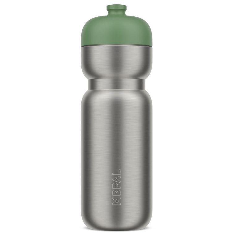 Mepal, Pull Active, butelka sportowa stalowa, Moss Green, 800 ml
