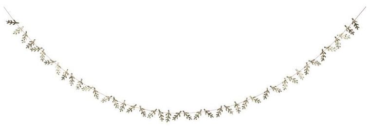 Meri Meri, girlanda, Świąteczne gałązki złote