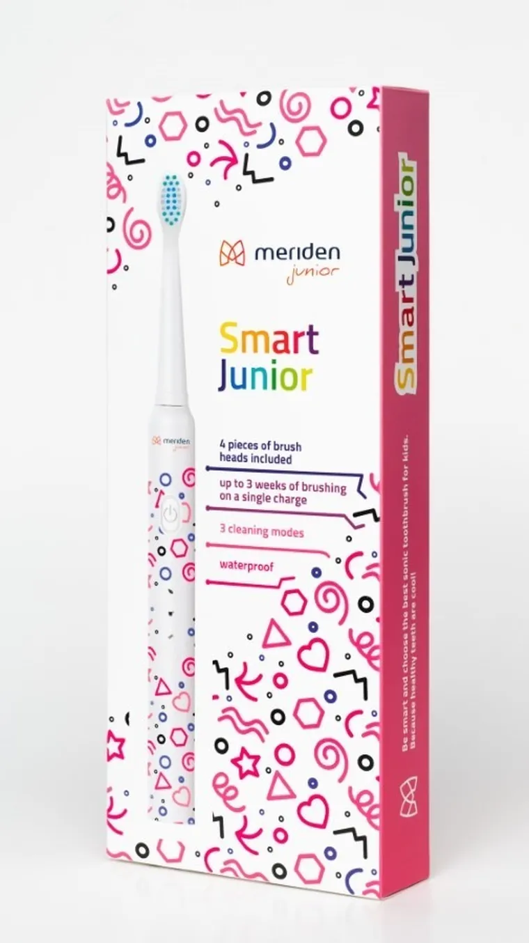 Meriden, Junior, szczoteczka soniczna, różowa, 5l+