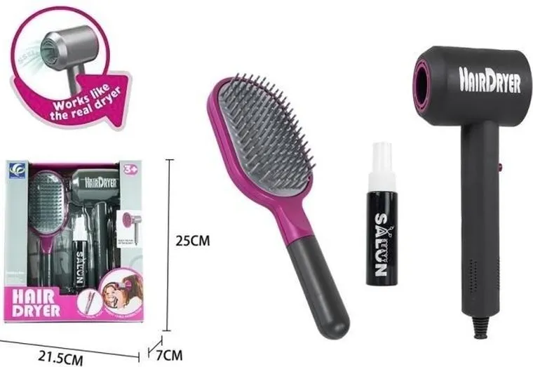 Merkpol, akcesoria fryzjerskie, zestaw z suszarką