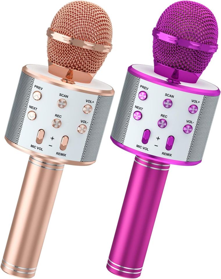 Merkpol, bezprzewodowy mikrofon do karaoke z głośnikiem, 1 szt.