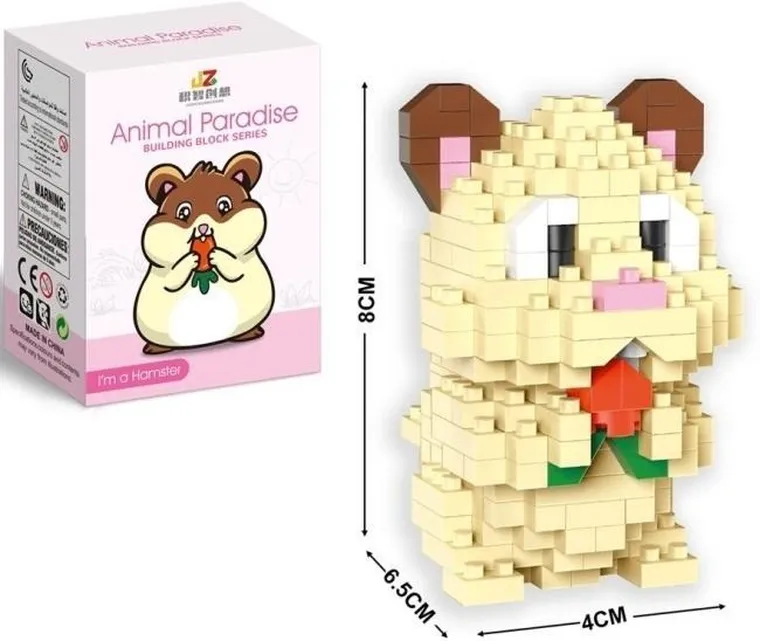 Merkpol, chomik, klocki konstrukcyjne, 320 elementów