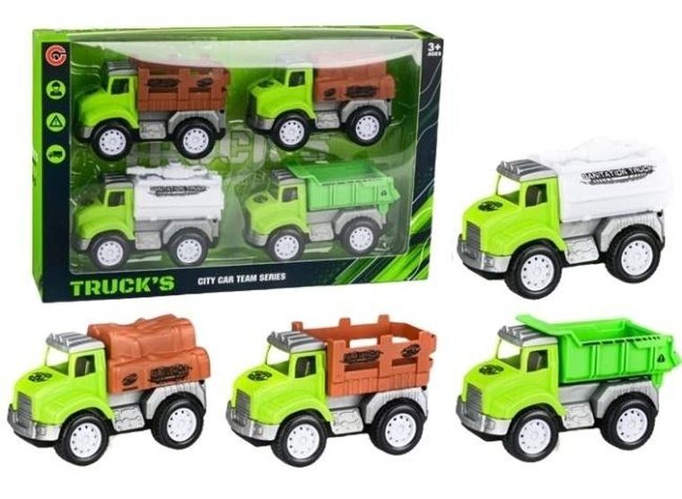Merkpol, ciężarówki, zestaw 4 pojazdów