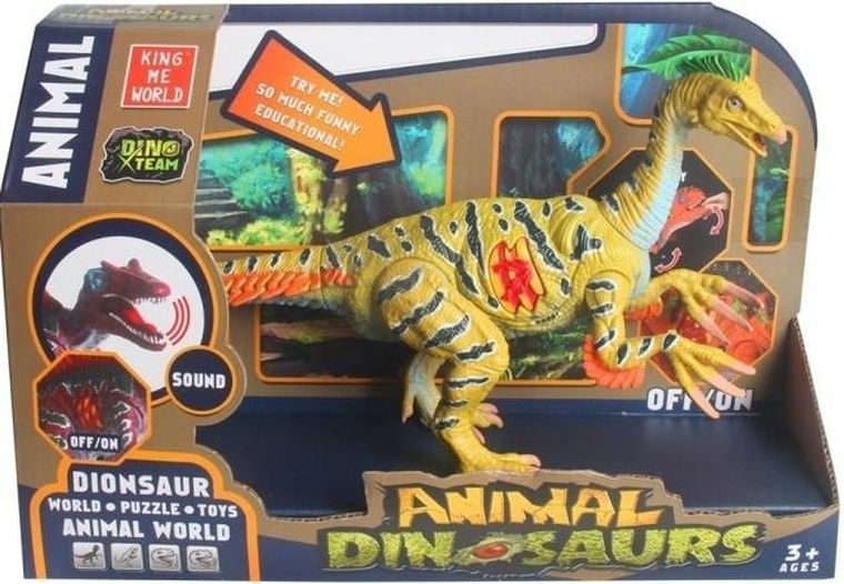 Merkpol, dinozaur, figurka interaktywna, 1 szt.