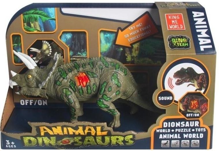 Merkpol, dinozaur, figurka interaktywna, 1 szt.