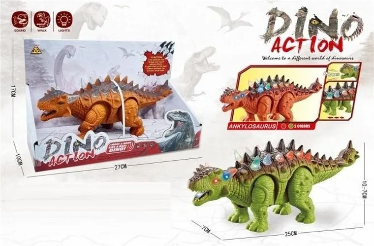 Merkpol, dinozaur, figurka interaktywna, 1 szt.