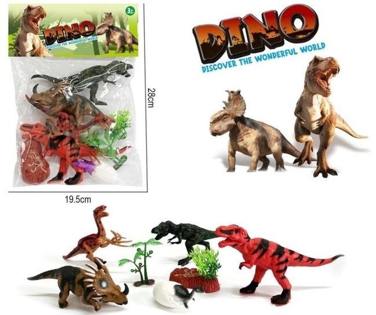 Merkpol, dinozaury, zestaw figurek