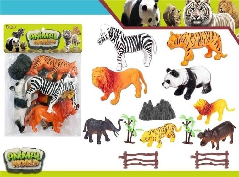 Merkpol, dzikie zwierzęta, zestaw figurek