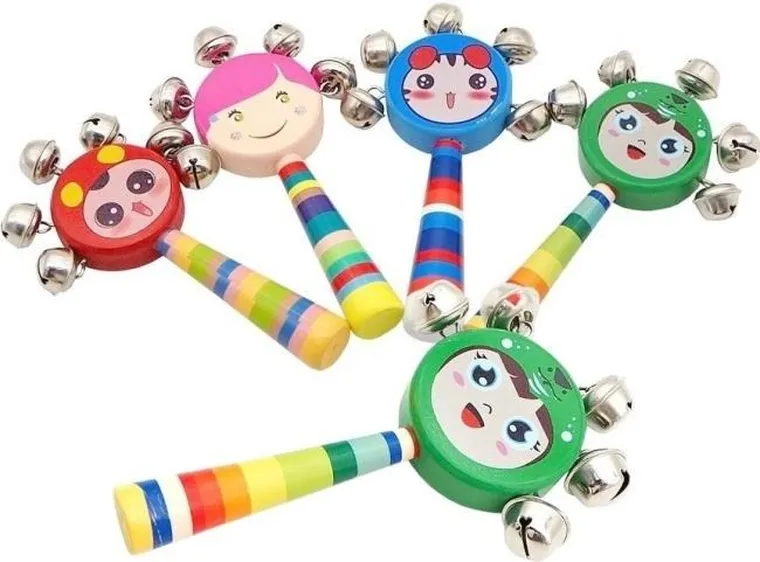 Merkpol, grzechotka drewniana, 1 szt.