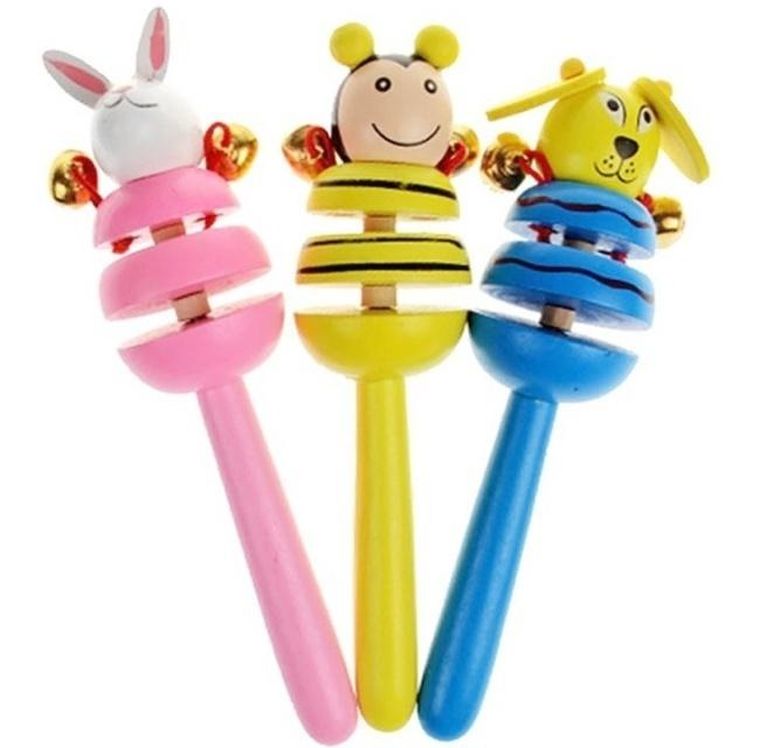 Merkpol, grzechotka drewniana, 1 szt.