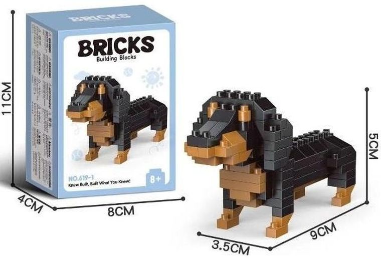 Merkpol, jamnik, klocki konstrukcyjne, 150 elementów