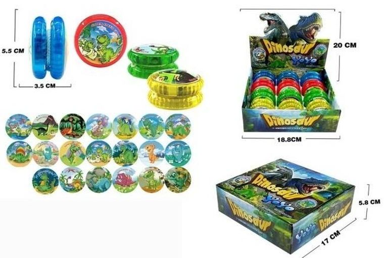 Merkpol, jojo świecące, dinozaury, 1 szt.