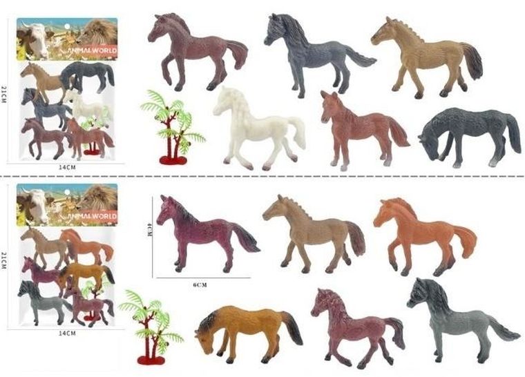 Merkpol, konie, zestaw figurek