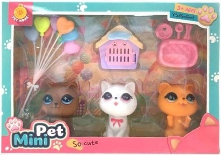 Merkpol, kotki, zestaw figurek z akcesoriami