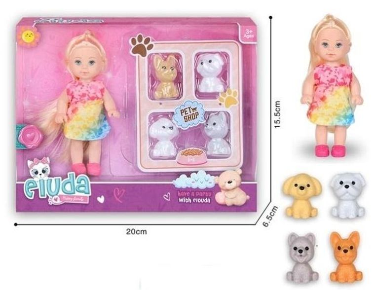 Merkpol, lalka z akcesoriami