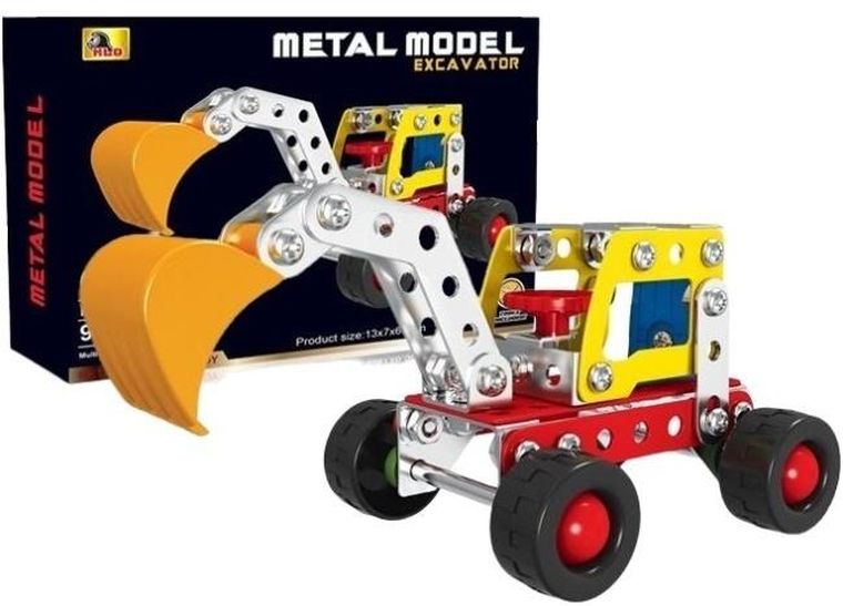 Merkpol, metalowe klocki konstrukcyjne, 97 elementów