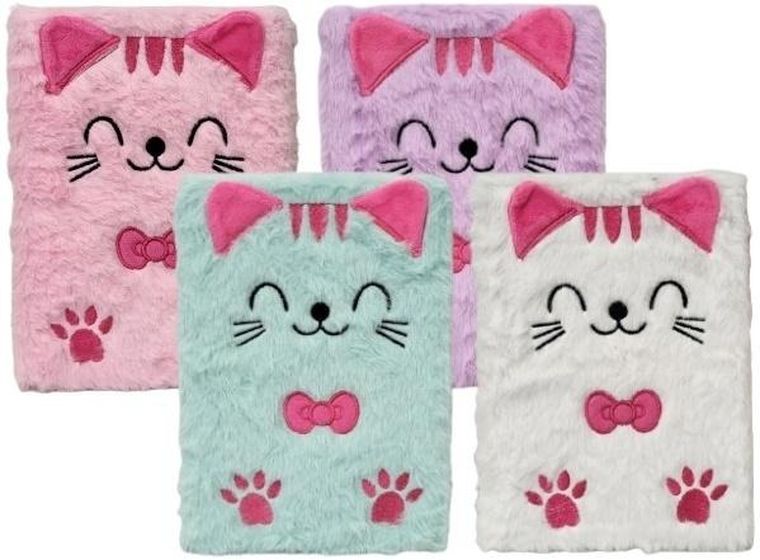 Merkpol, notes pluszowy, kotek, 1 szt.