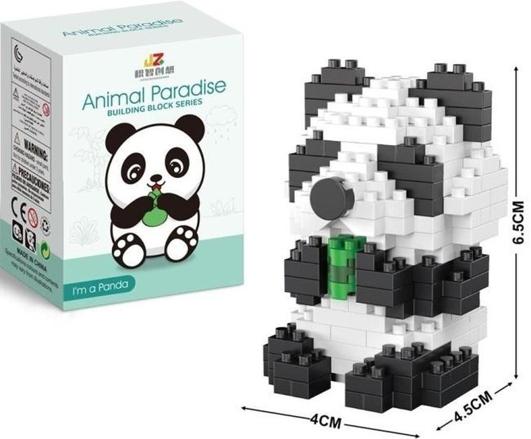 Merkpol, panda, klocki konstrukcyjne, 320 elementów