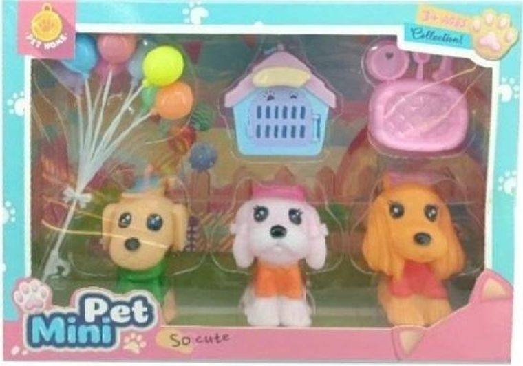 Merkpol, pieski, zestaw figurek z akcesoriami