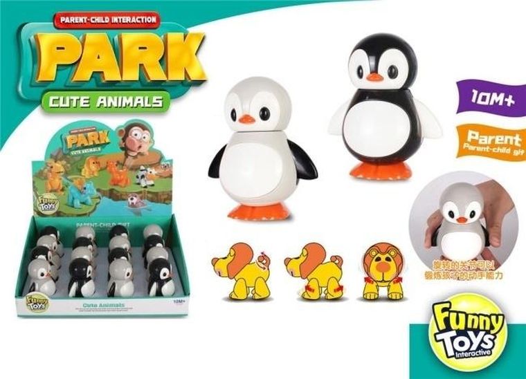 Merkpol, pingwin, ruchoma figurka, 1 szt.