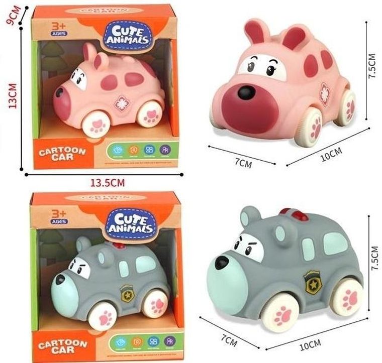 Merkpol, pojazd, autko winylowe z napędem frykcyjnym, 1 szt.