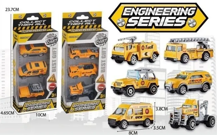 Merkpol, pojazdy metalowe, resoraki, 3 szt.