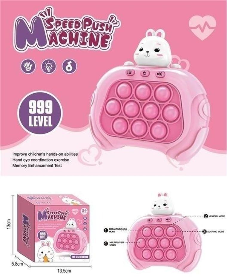 Merkpol, pop it, gra zręcznościowa, królik