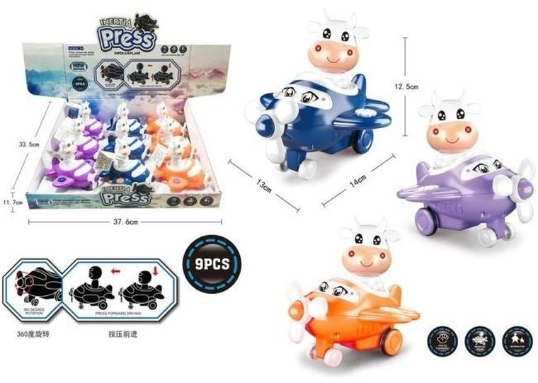 Merkpol, samolot z krówką, napęd inercyjny, 1 szt.