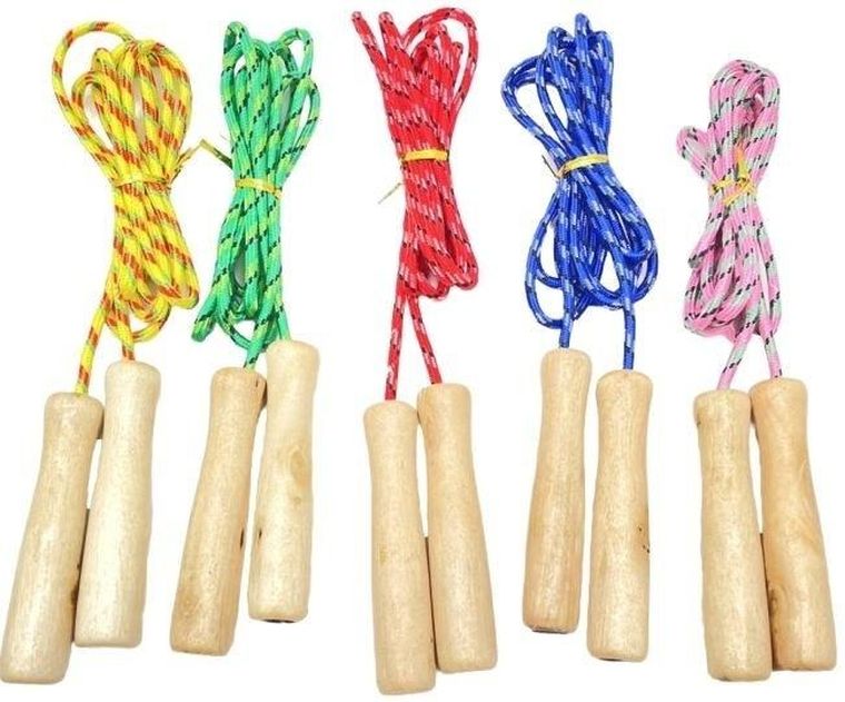 Merkpol, skakanka z drewnianymi rączkami, 1 szt.