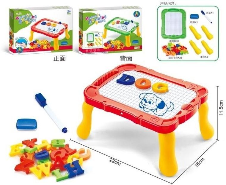 Merkpol, tablica magentyczna, stolik do rysowania, 2w1